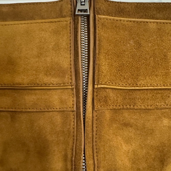 Tom Ford Camel Suede Mini Skort with Gold Double Buckle - Picture 13 of 16